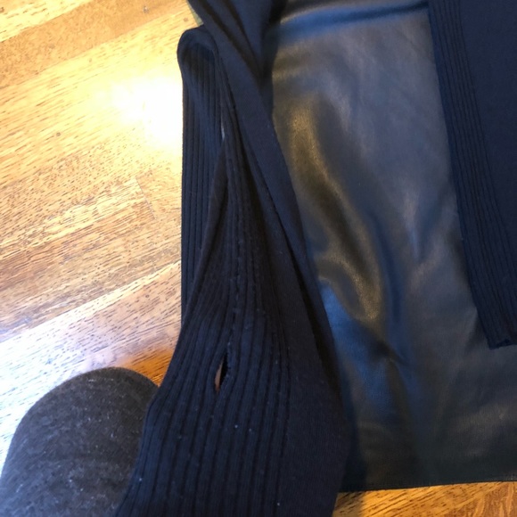 Leather and wool women’s Vince sweater - Picture 4 of 6